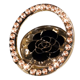 手机指环扣支架镶钻个性创意山茶花水钻手指扣手机壳支撑贴女款便携懒人通用桌面多功能拉环潮牌