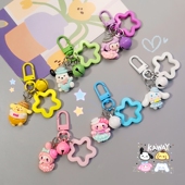 卡通铃铛镂空星吊坠挂扣挂件ins夹片式 手机壳小吊坠包包挂饰萌物可爱库洛米美乐蒂玉桂狗小饰品手环手链通用