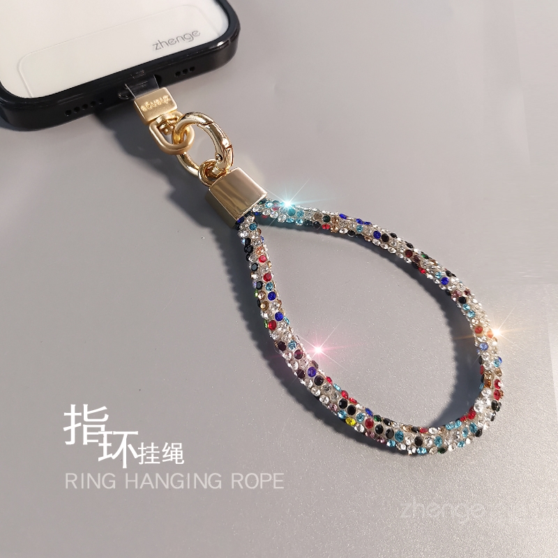 满钻指环手机挂绳女士时尚挂件饰