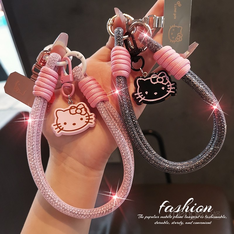 小香风闪钻手机挂绳ins卡通可爱猫吊坠挂件少女心手腕挂饰短款户外旅游出行逛街防丢手提手机壳挂链新款,3C数码配件,手机挂件/手机链,淘宝优惠券,粉丝福利购,淘宝优惠卷