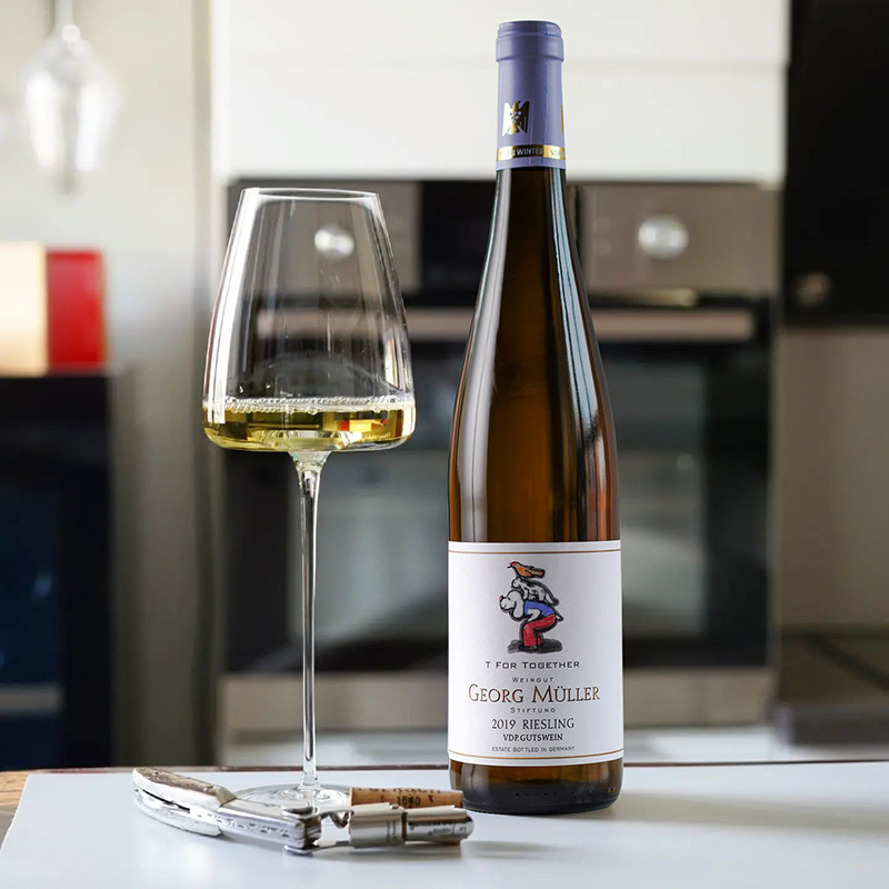 闭眼入!德国莱茵高名家乔治米勒小T雷司令半甜白葡萄酒Riesling_虎窝淘