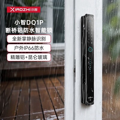 xiaozhi小智DQ1P户外断桥铝防水庭院门掌静脉人脸识别智能门锁