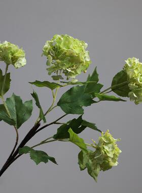仿真花电视柜木绣球客厅保湿手感