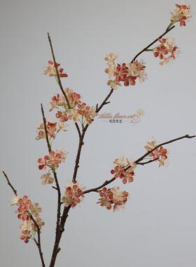 仿真花手感樱花树粉色白色软装