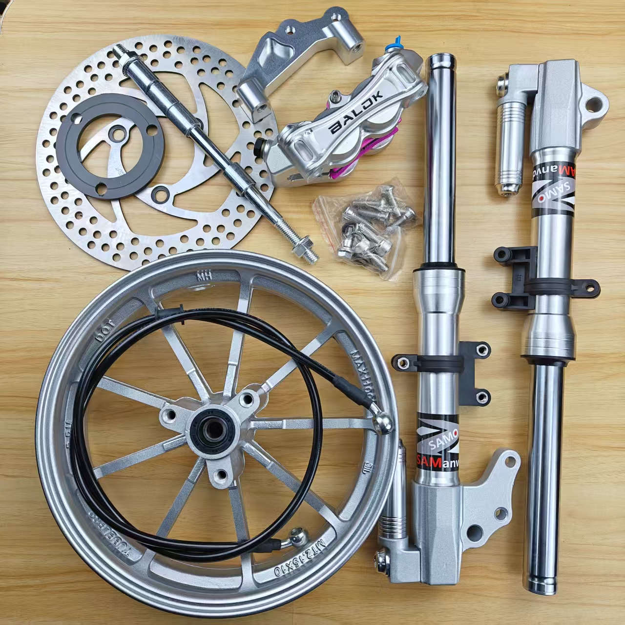 27芯前减震一套小牛九号12寸碟刹