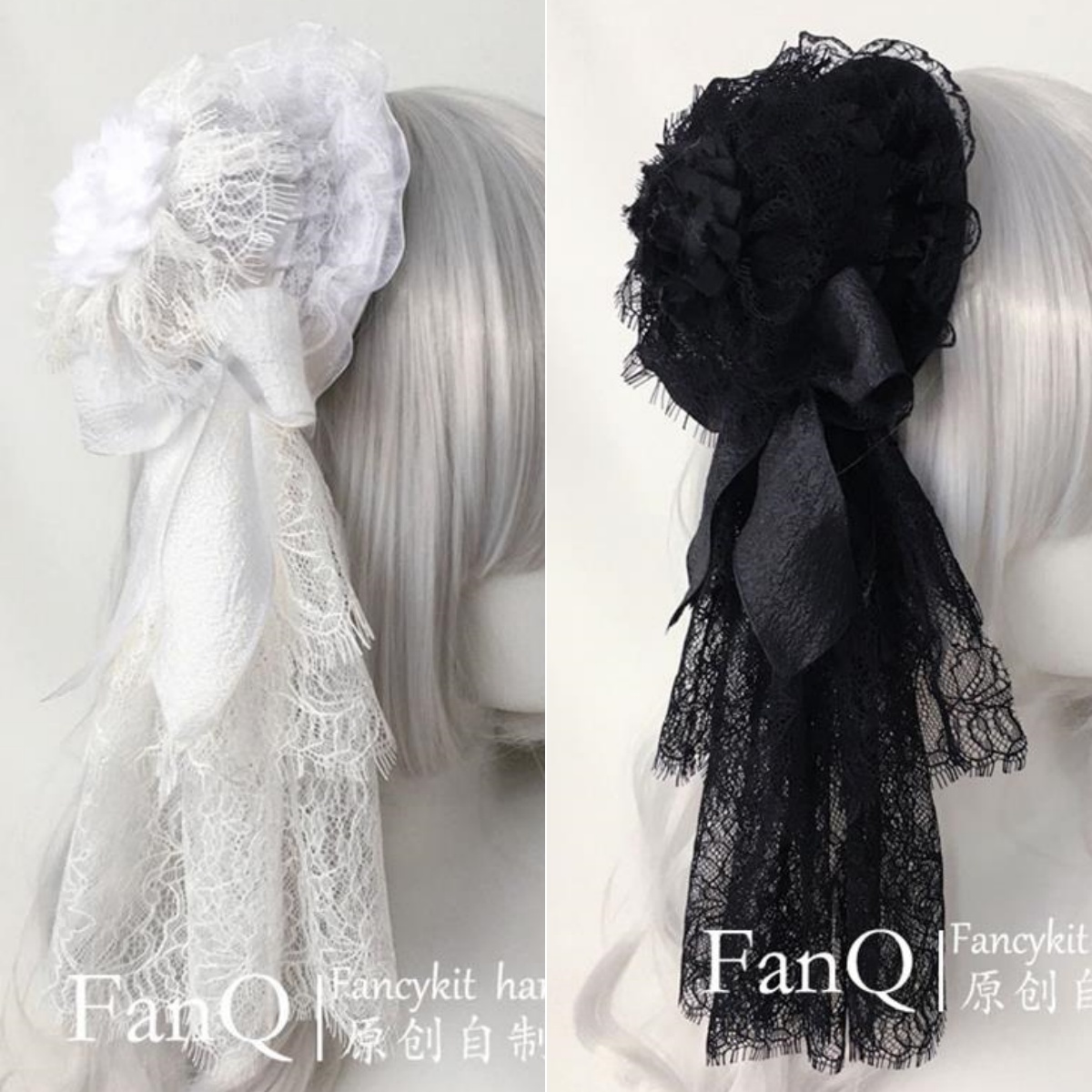 小礼帽发夹少女头饰网纱蕾丝