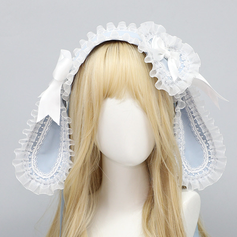 lolita少女花嫁可爱蝴蝶结发饰图片