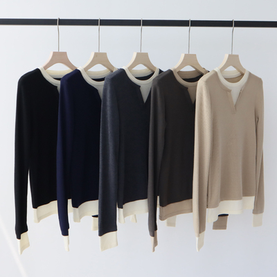 羊毛混纺秋冬打底针织衫