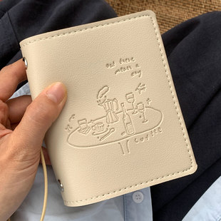 文具 CafeDream皮质M5手帐本活页本空白内芯咖啡内页复古记事