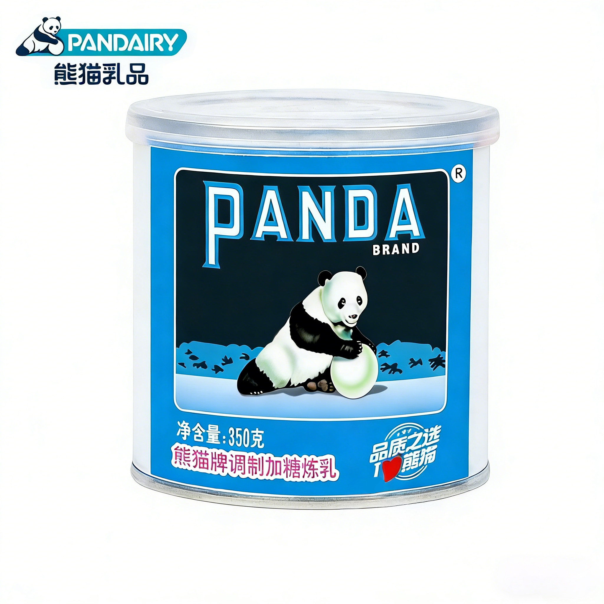 熊猫牌熊猫炼乳炼奶350g涂抹面包吐司奶茶咖啡伴侣刨冰蛋糕拿铁