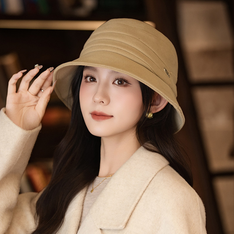 渔夫帽女2025新款秋冬季高级感保暖帽子百搭超好看洋气大头围盆帽,服饰配件/皮带/帽子/围巾,帽子,淘宝优惠券,粉丝福利购,淘宝优惠卷