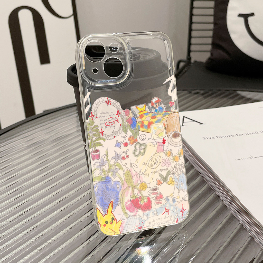 丘与智12适用华为pura70苹果iphone16promax小米15透明mate60新款opporeno13硅胶vivox100荣耀magic6手机壳14