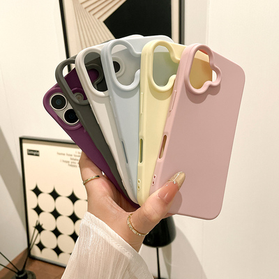 液态硅胶适用苹果Iphone16Promax手机壳15纯色14情侣13新款12外壳11的2025网红XR爆款XS高级感X小众超好看