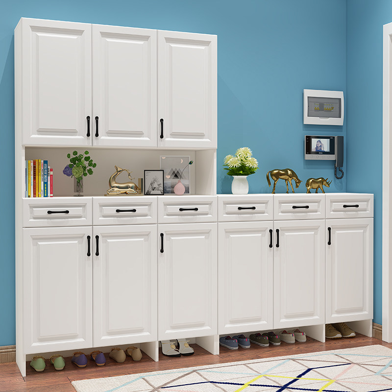 电梯口入户鞋柜组合柜门口门外走廊用家用玄关柜高低室外高柜