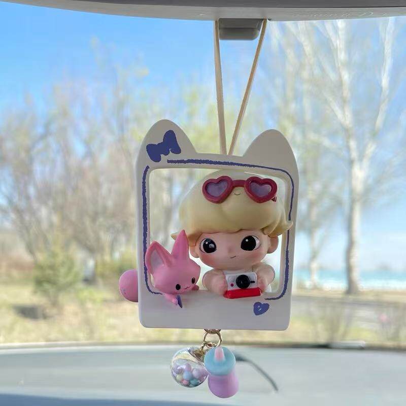 泡泡玛特约会日车载挂件车内后视镜装饰送人礼物新车车载饰品潮玩,汽车用品/电子/清洗/改装,车挂,淘宝优惠券,粉丝福利购,淘宝优惠卷