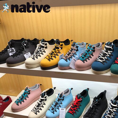 秋冬native时尚防水工装马丁靴