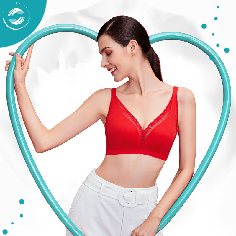 奥丝蓝黛性感聚拢内衣女收副乳上托调整智能美胸衣捧有圈文胸P12