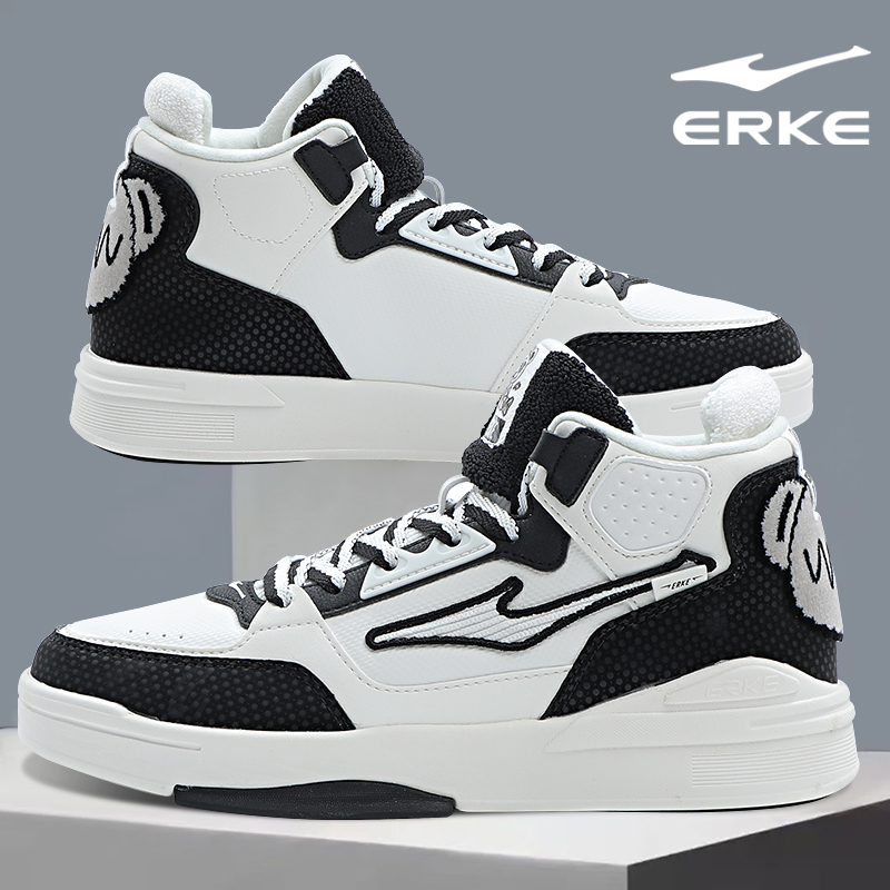 运动鞋鸿星尔克厚底国潮秋季高帮