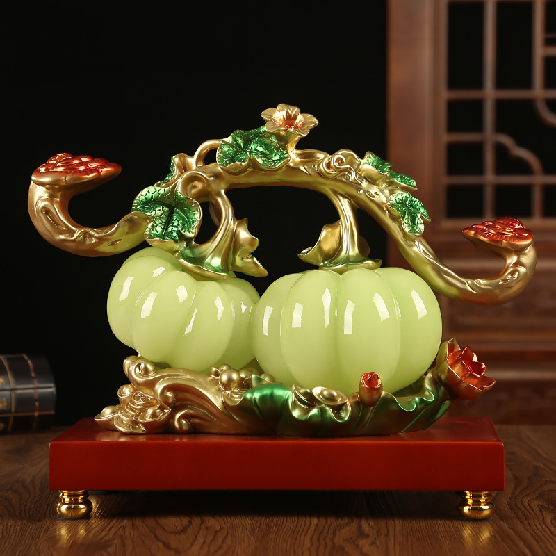 财富丰收南瓜摆件客厅玄关酒柜电