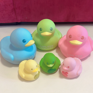 林里新款小黄鸭缤纷水果中鸭马卡龙果味中号鸭儿童玩具捏捏叫礼物