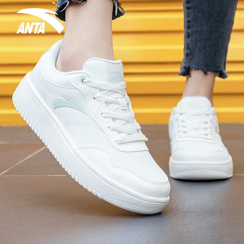 安踏女鞋轻程百搭女子板鞋增高厚底休闲鞋2026新款小白鞋运动鞋女,运动鞋new,板鞋,淘宝优惠券,粉丝福利购,淘宝优惠卷