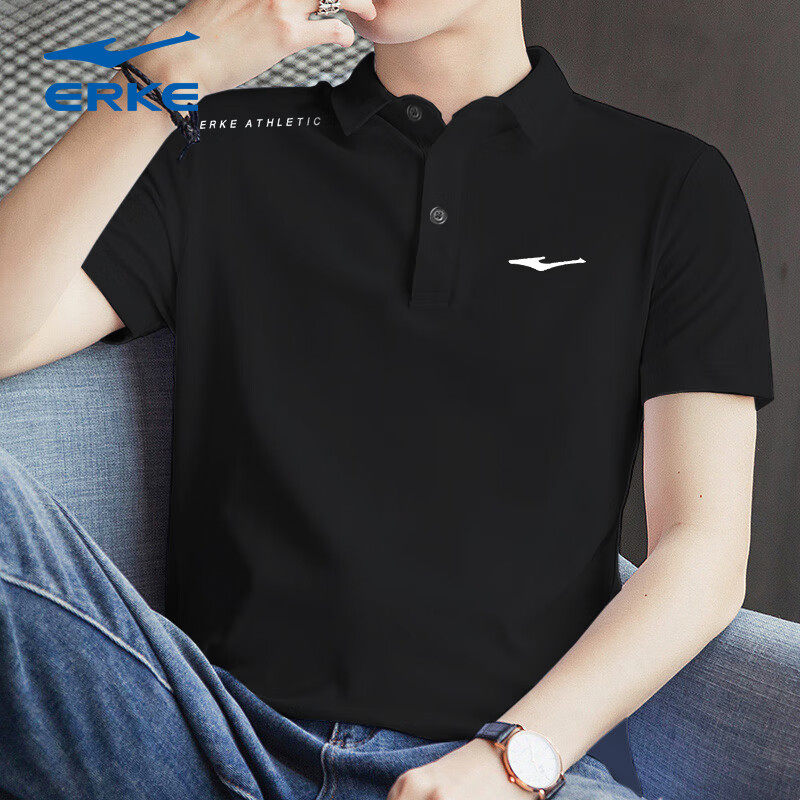 鸿星尔克短袖T恤男2026新款官网旗舰男士POLO衫冬季运动休闲上衣,运动服/休闲服装,运动T恤,淘宝优惠券,粉丝福利购,淘宝优惠卷