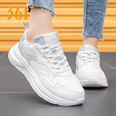 361°跑步鞋女子运动鞋皮面361
