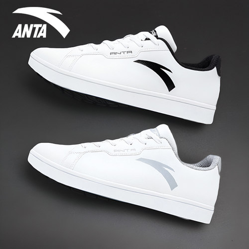 安踏板鞋系带运动正品鞋2024男鞋