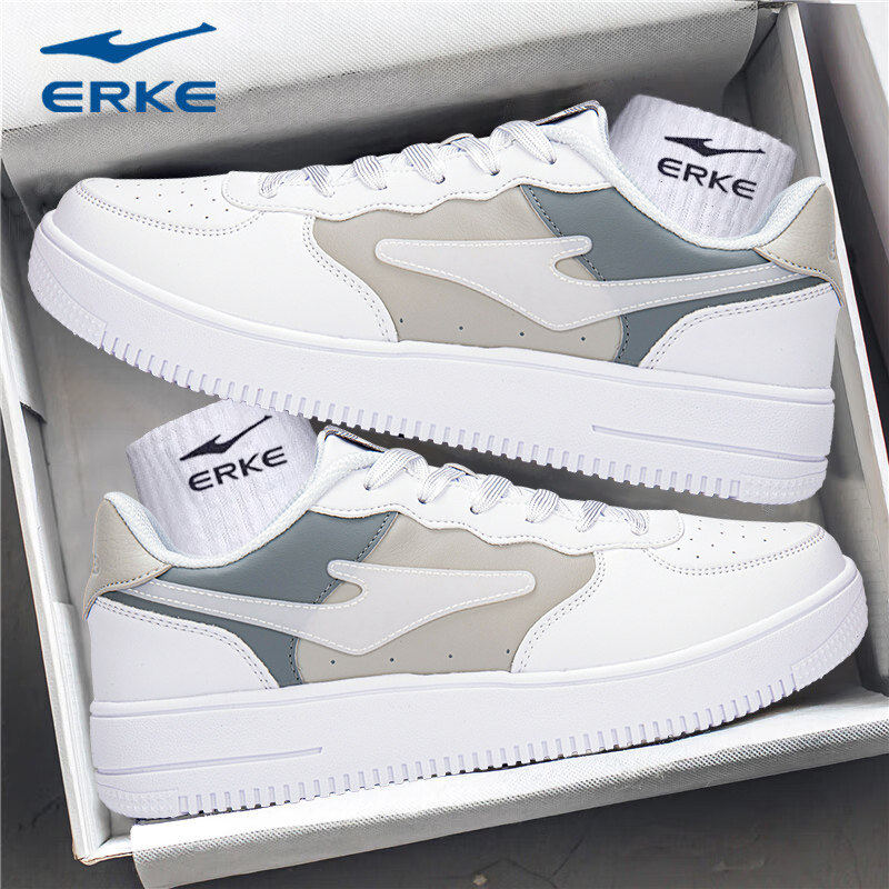 鸿星尔克男鞋板鞋皮面秋冬2026新款白鞋休闲鞋子鸿星旗舰店运动鞋,运动鞋new,板鞋,淘宝优惠券,粉丝福利购,淘宝优惠卷