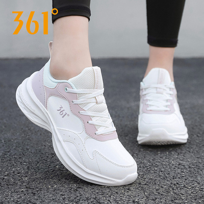 361°跑步鞋女子运动鞋皮面361