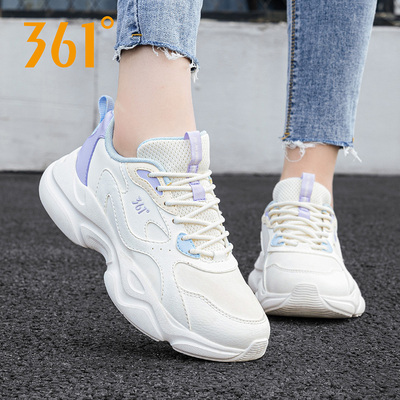 361°跑步鞋女子运动鞋皮面361