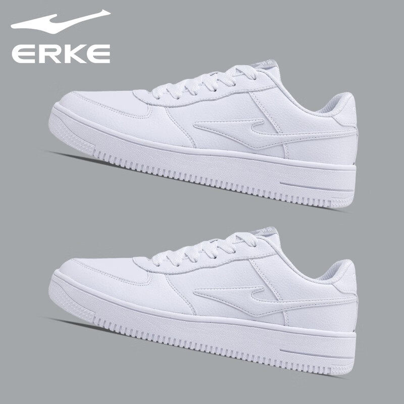 鸿星尔克男鞋板鞋皮面秋冬2026新款白鞋休闲鞋子鸿星旗舰店运动鞋,运动鞋new,板鞋,淘宝优惠券,粉丝福利购,淘宝优惠卷