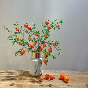 吉祥如意仿真石榴 美好寓意 多子多福居家花艺插花节假日氛围花材