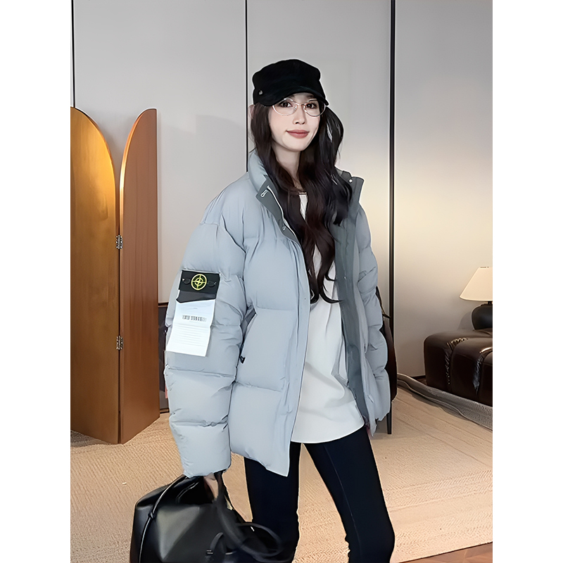 立领羽绒服外套女2025冬季新款