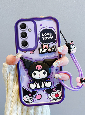 适用于三星A54 5G手机壳A34挂绳A33保护套A55卡通A52硅胶S24ULTRA透明A14情侣A04S防摔A53全包边A23女时尚A15