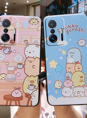 适用小米15T手机壳红米NOTE15卡通poco c65硅胶F7ULTRA浮雕14TPRO保护套11LITE全包边13C女14C磨砂C75防摔X7