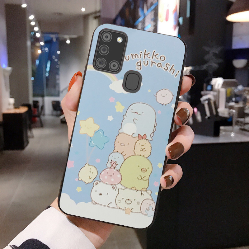 三星A71卡通硅胶磨砂保护套