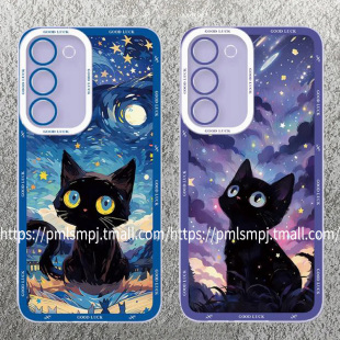 简晴适用于小米POCOF6手机壳C65卡通硅胶X5 5G全包边F7ULTRA防摔C85保护套15TPRO磨砂M7浮雕M5S网红C75女透明