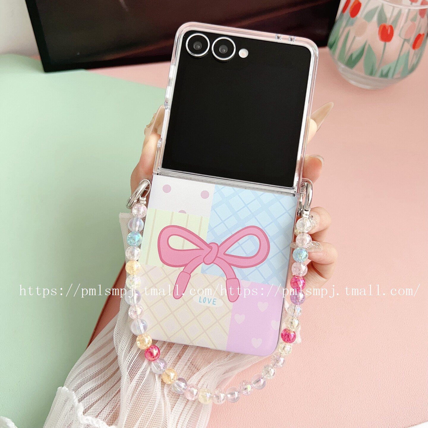 简晴适用于三星Galaxy Z Flip7手机壳ZFLIP7FE折叠屏保护套W24 FLIP全包边FLIP6硅胶防摔FLIP5手链卡通FLIP4