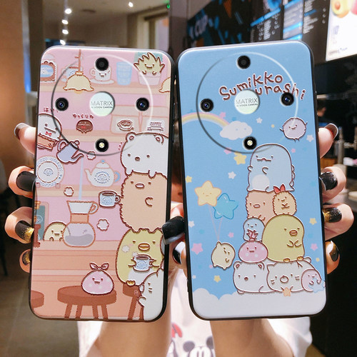 荣耀X9A硅胶卡通磨砂浮雕