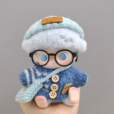 DIMOO新生日记娃衣服dimoo搪胶公仔新奇懵懂守护眷恋依赖毛衣眼镜