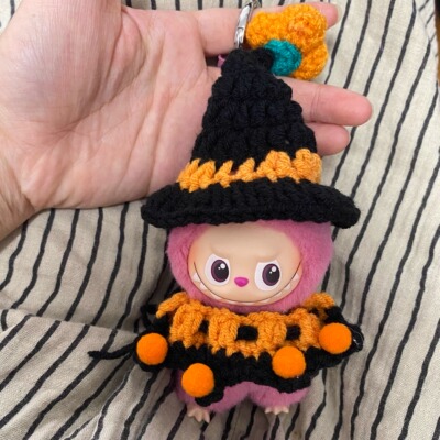 拉布布4.0代娃衣万圣节套装迷你labubu四代衣服装饰心底密码娃服