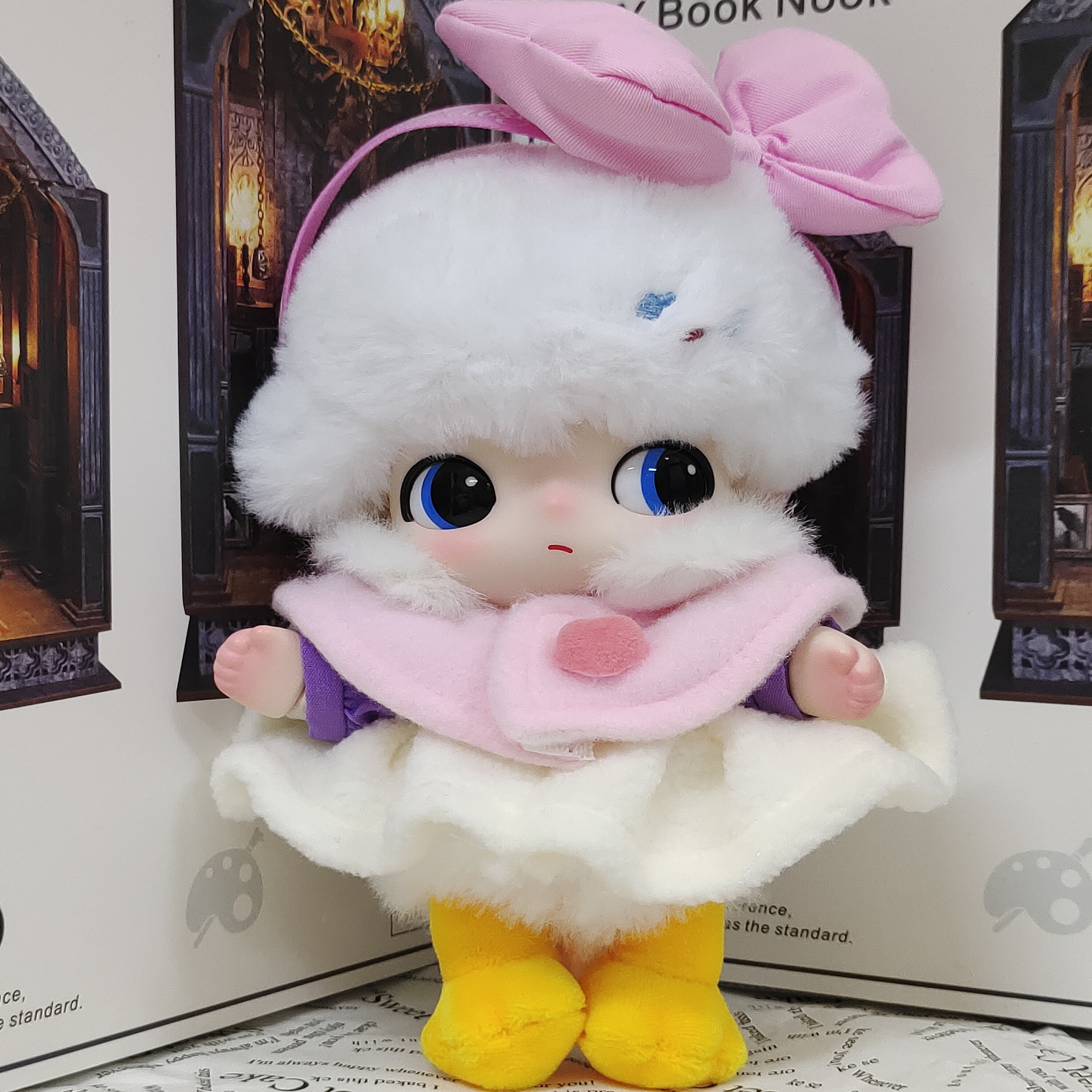 dimoo迪士尼搪胶娃衣黛丝衣服dimoo搪胶衣服毛呢公主裙子套装披肩,模玩/动漫/周边/娃圈三坑/桌游,棉花娃娃/毛绒玩具娃衣,淘宝优惠券,粉丝福利购,淘宝优惠卷