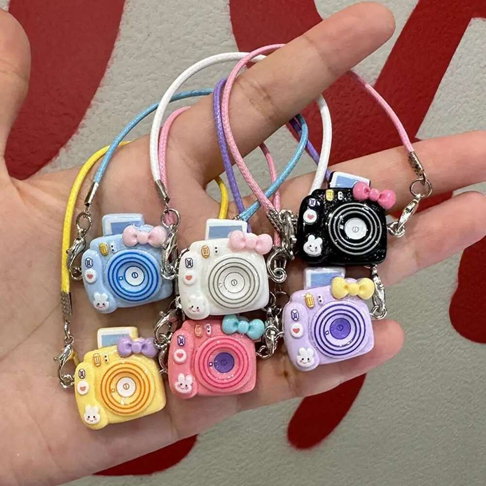 拉布布labubu迷你DIY相机装扮毛绒玩具17cm娃娃配件娃娃屋挂件