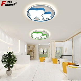 牙齿灯创意牙科诊所医院灯办公室会议室前台牙齿造型灯口腔科灯具