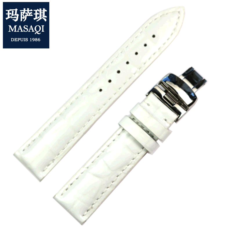 适配天梭T086.207女真皮表带
