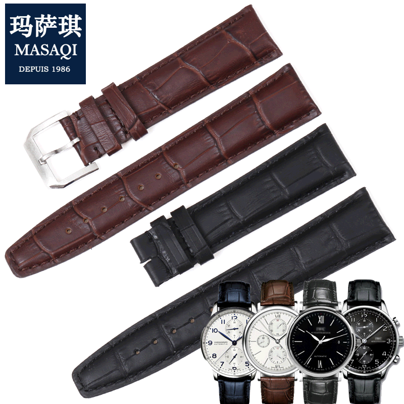 代用万国飞行员葡萄牙真皮表带