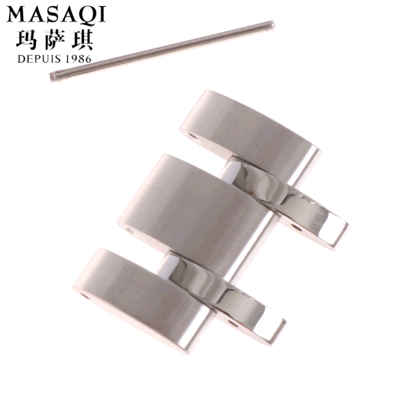 适用天梭T461钢带活节加长手表链