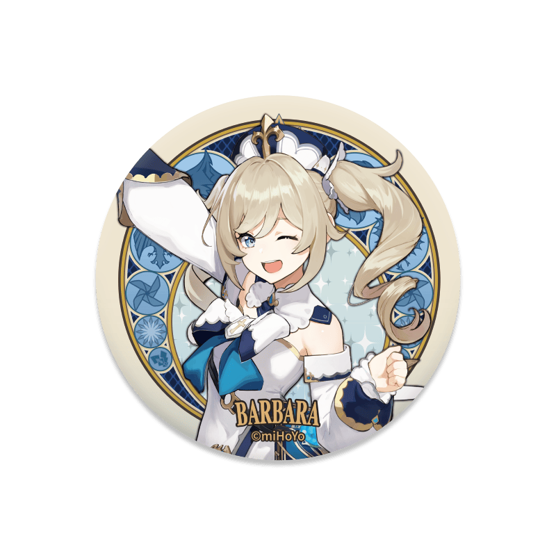 官谷吧唧芭芭拉原神周边角色徽章