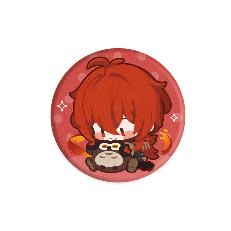 原神周边夜枭Q版毛绒徽章